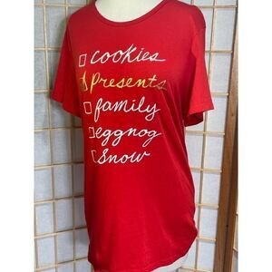 Old Navy Lg Christmas Checklist Top